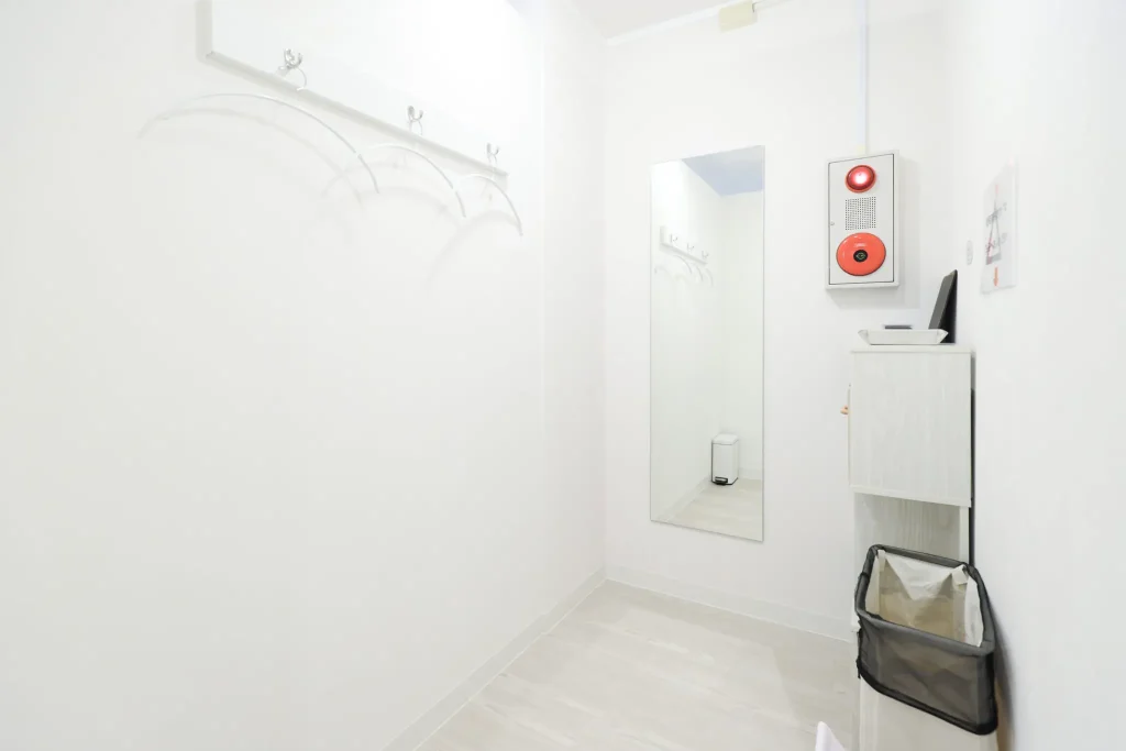 かたぎり塾篠崎店更衣室風景