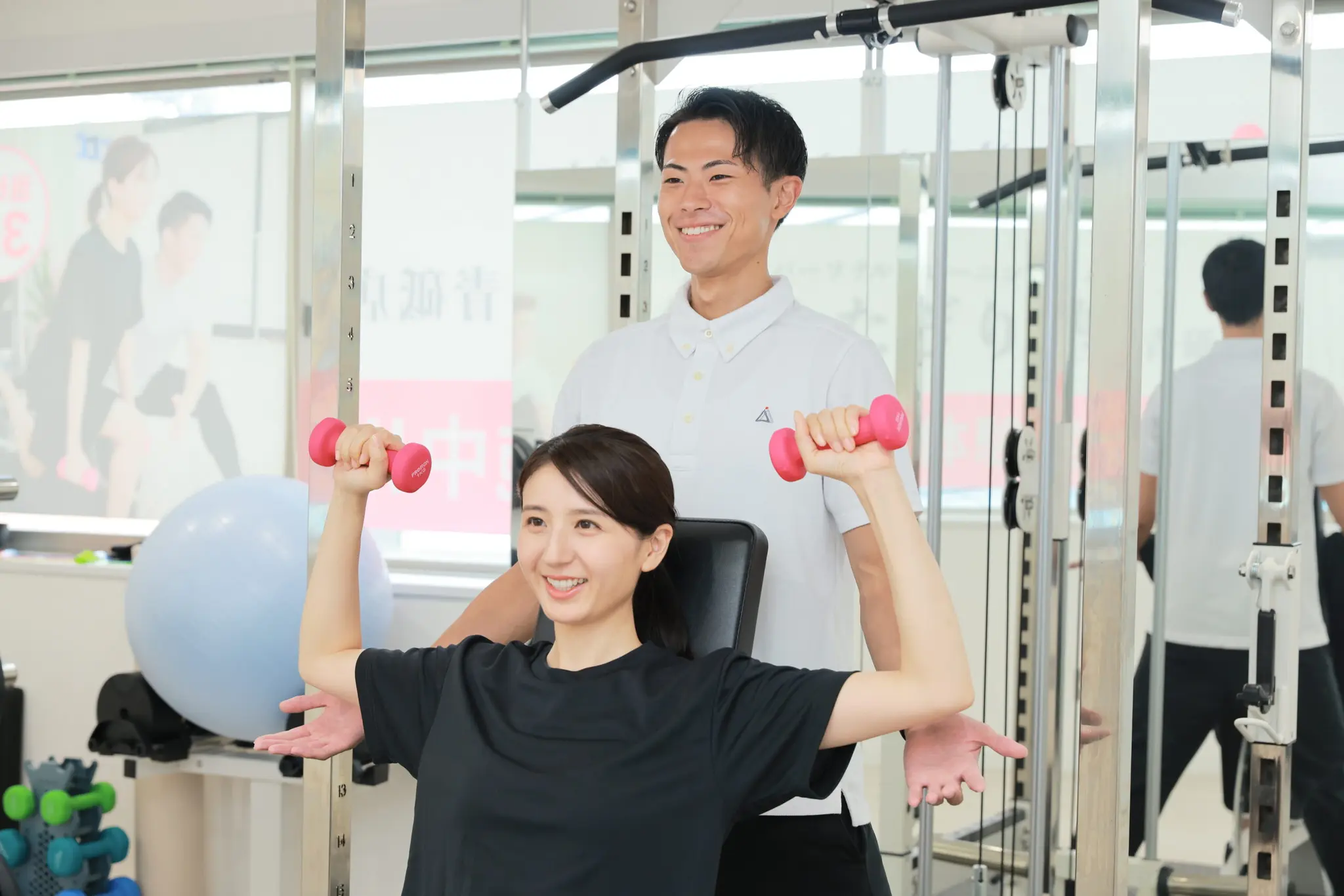 パーソナルジム かたぎり塾のトレーニング風景