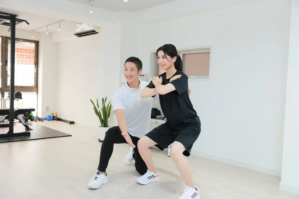 パーソナルジム かたぎり塾 武蔵関店のトレーニング風景