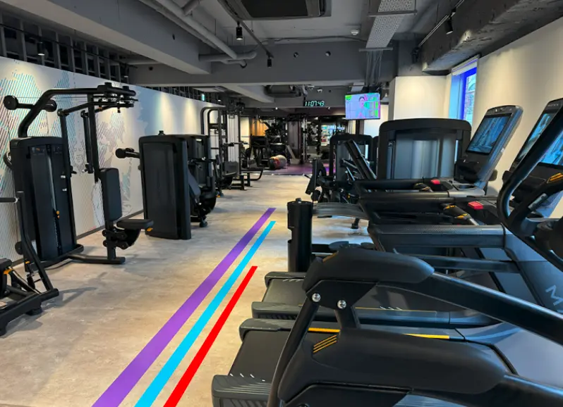 フィットネスジム エニタイムフィットネス 八幡山店のジム内風景