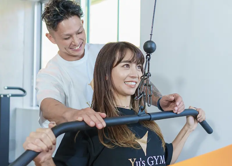 パーソナルジム Yu'sGYM 井の頭公園のトレーニング風景